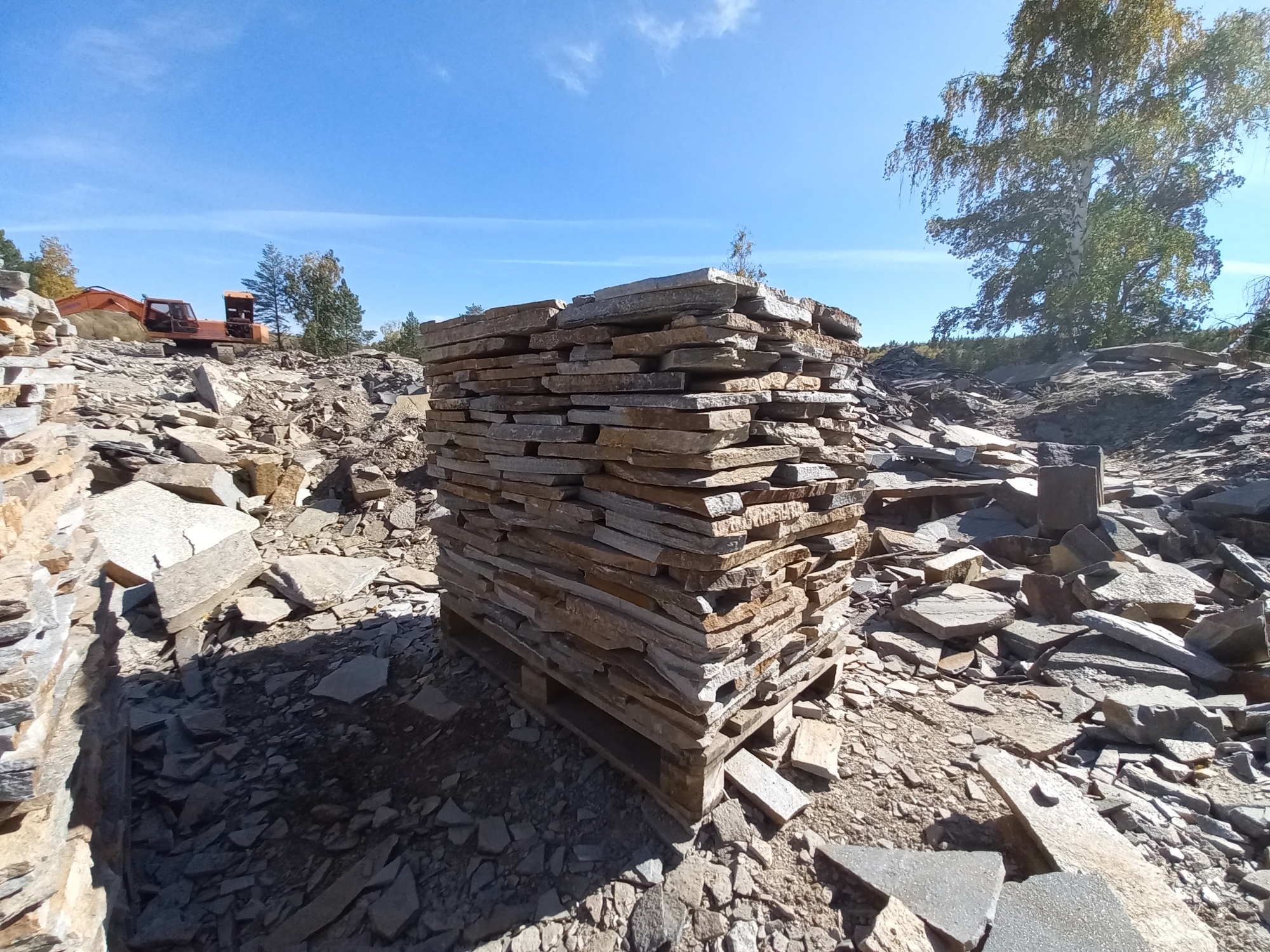 Плитняк златолит серебристый для мощения на бетон купить в Белгородской области