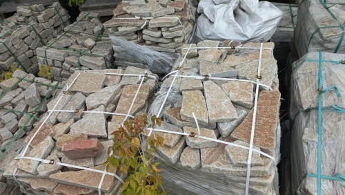 Гранитный плитняк галтованный для парковки купить в Белгородской области