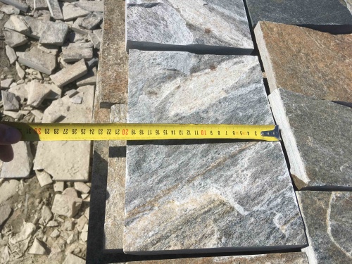 Плитка пилёная златолит Уральский для цоколя, отмостки купить в Белгородской области