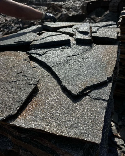 Плитняк златолит серебристый для фасада купить в Белгородской области